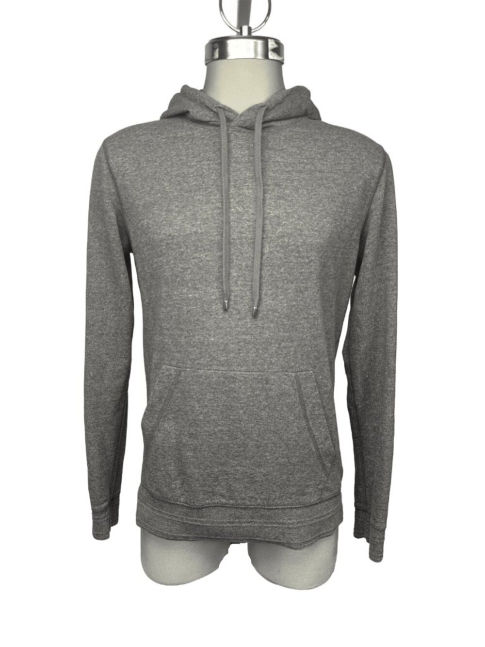 VINCE Cotton Blend Pullover Hoodie Heather Grey Sweatshirt Sz‎ S